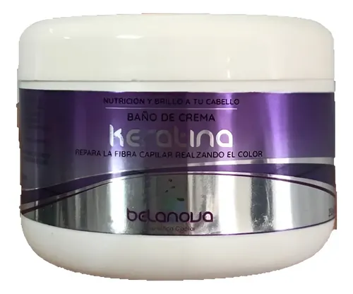 Baños De Crema De Keratina Belanova 250gr Nutricion Y Brillo