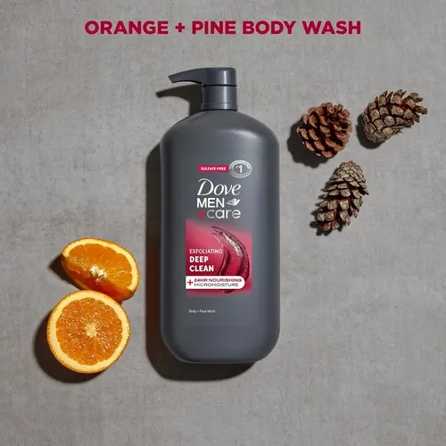 Jabón Exfoliante Dove Men+care Deep Clean Para Cuerpo Y Rost