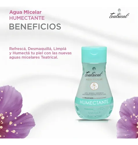 Teatrical Agua Micelar Humectante 600ml