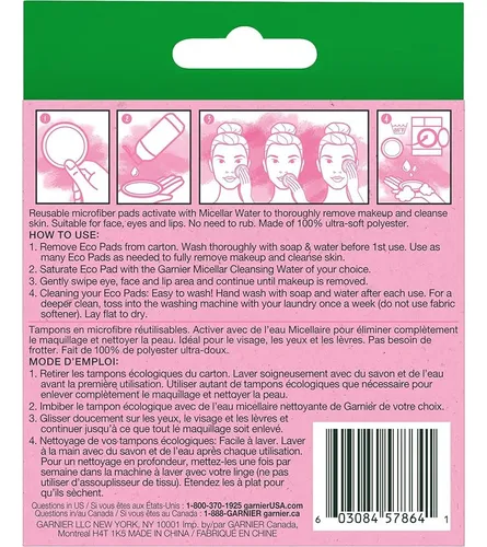 Set De Pads Reutilizables Garnier Micellar Eco De