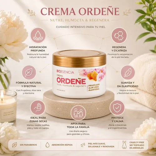 Crema Ordeñe Bioesencia Regeneradora Aloe Propóleo Alantoína