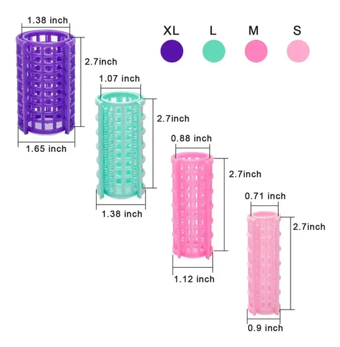 Hair Roller Ahier Self Grip, Paquete De 20 Rulos De Peluquer