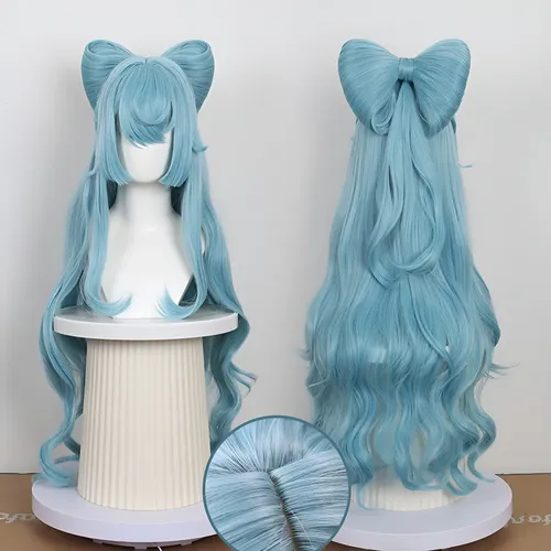 Peluca For Cosplay De Genshin Impact Inazuma Dream Moon Rui