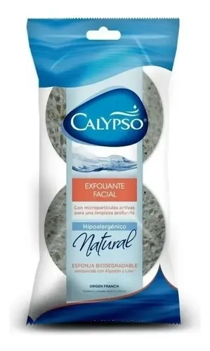 Disco Esponja Exfoliante Facial Calypso Hipoalergenico X 2un