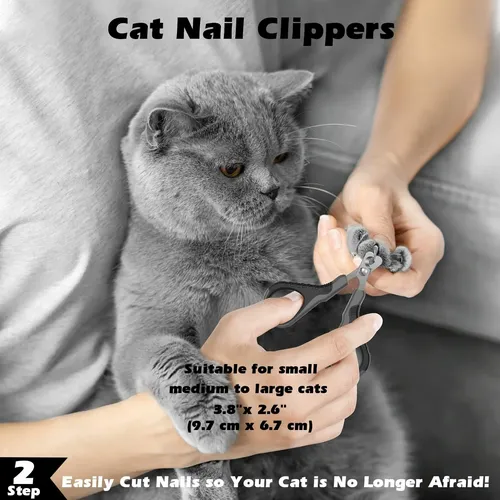 Kit De 3 Cepillos Para Uñas Cat Brush Comotech, Color Negro