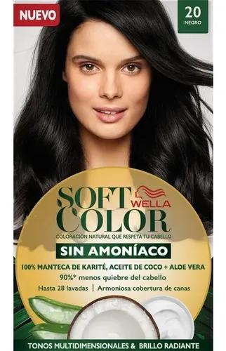 Tintura Soft Color Wella Coloracion Sin Amoniaco Tono 20