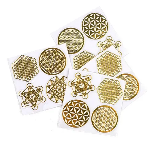 – Juego De 96 Pegatinas Metálicas Con Forma De Flor De La =