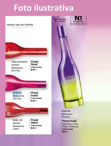 Humor Festival Eau De Toilette Femenino 75ml Natura Vegano