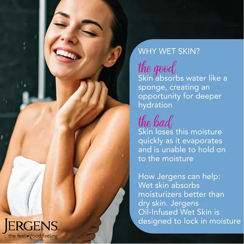Crema Corporal Jergens Wet Skin Aceite De Coco 296ml