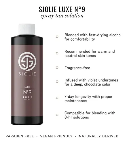 Solución Bronceadora Sin Sol Sjolie Violet Luxe 9 Medium 240