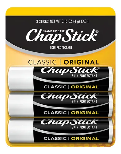 Chapstick Classic Original Pack Con 3 Hidratantes Labiales