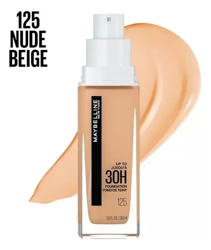 Base Líquida Maybelline Superstay Active Wear Tono 125 Nude beige 30.ml
