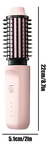 Roll Straight Doble Uso Eléctrico Peine Wireless Curl Stick
