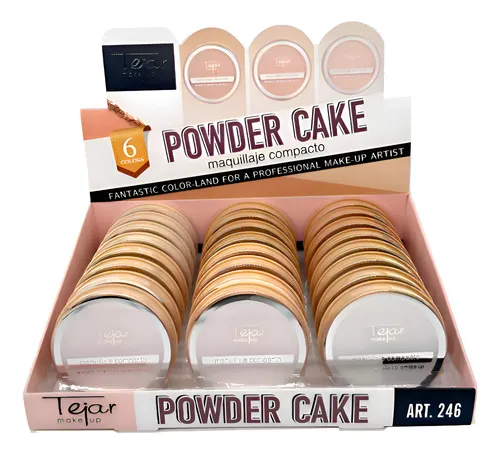 Polvo Compacto Base De Maquillaje Tejar (pack X 12)