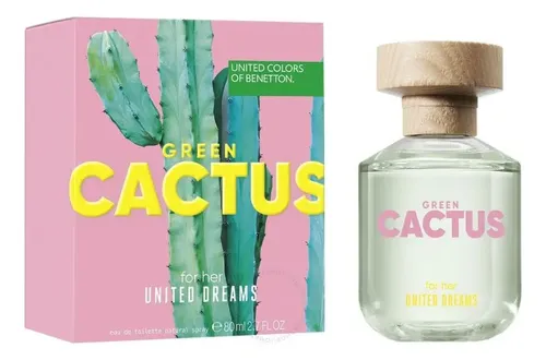Perfume de mujer Benetton Green Cactus Edt, 80 ml