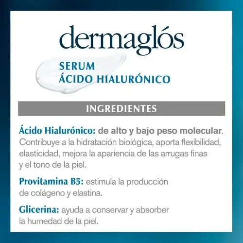 Dermaglós Facial Sérum Ácido Hialurónico Hidratante Antiedad