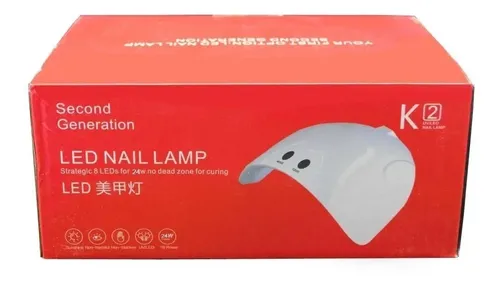 Cabina De Uñas Con Sensor 8 Luz Led Uv K2 Para Secado