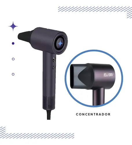 Secador De Pelo Eurobeauty EB-HDDC05I 1600w 2 Velocidades 3 Niveles De Temperatura