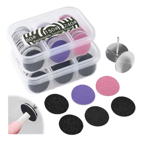 120 Limas Para Uñas Disco Manicure Y Pedicura + 2 /f.