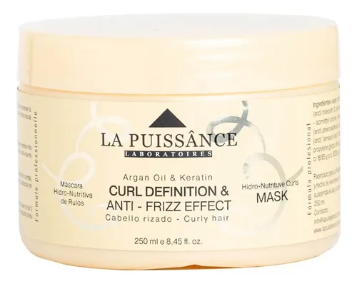 Kit Crema De Peinar + Mascara Para Rulos La Puissance Curl