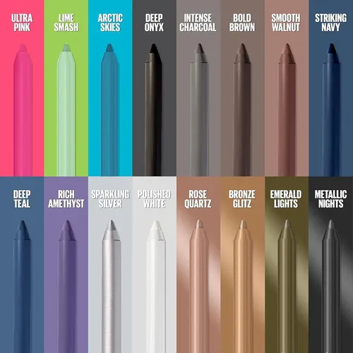 Delineador Tattoostudio Maybelline, 2 Tonos Marrón, Larga