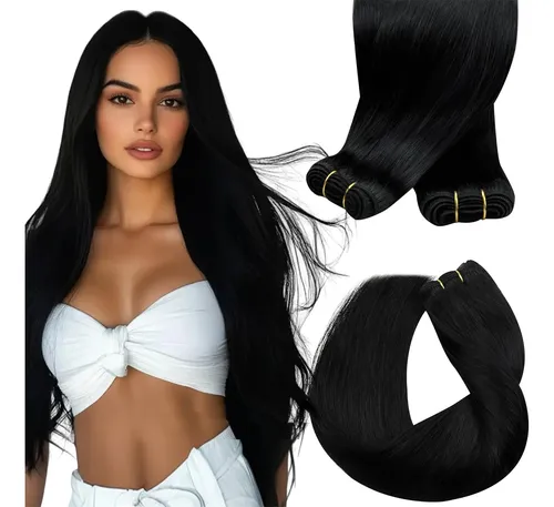 Extensiones De Cabello Cosidas Sunny Hair 22 Pulgadas Negro