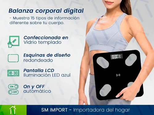 Balanza Corporal Digital Mide Grasa Musculo Bluetooth Hogar Color Rosa