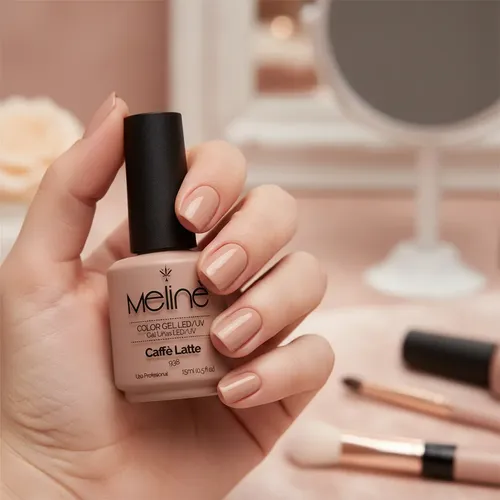 Meline Esmalte Semipermanente Gel Led/uv 938 Caffe Latte