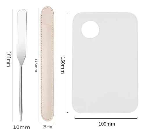 Makeup Spatula And Palette Set, Including Acrylic Makeup