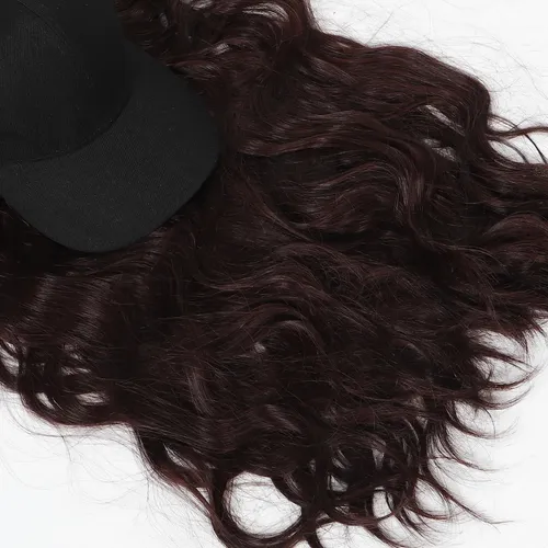 Gorra De Moda Con Extensión De Cabello Para Mujer