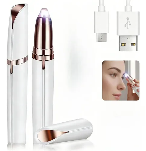Depilador Facial Eléctrico Luz Led Para Cejas Usb