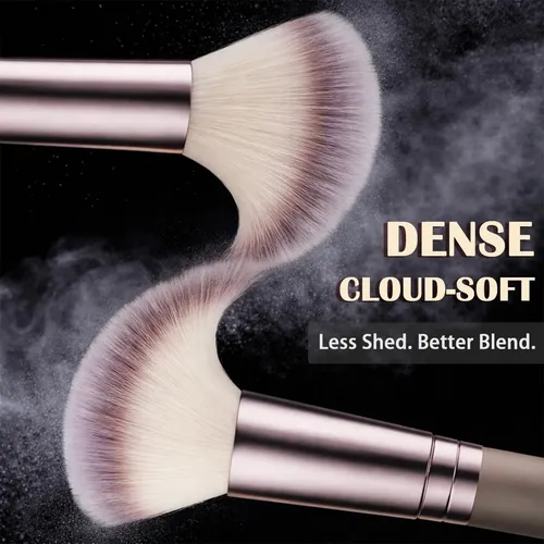 Set De Brochas De Maquillaje Yolygir 32 Unidades Marrón