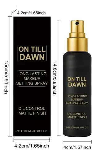 Fijador De Maquillaje On Till Dawn: Acabado Mate De Larga