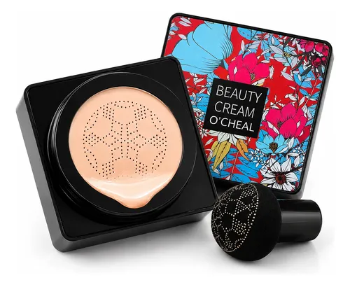 Base Maquillaje Cushion O’cheal Cream Acabado Tipo Porcelana