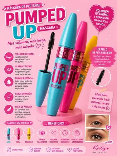 Kit De Maquillaje Delineador, Máscara De Pestañas Y Sombras