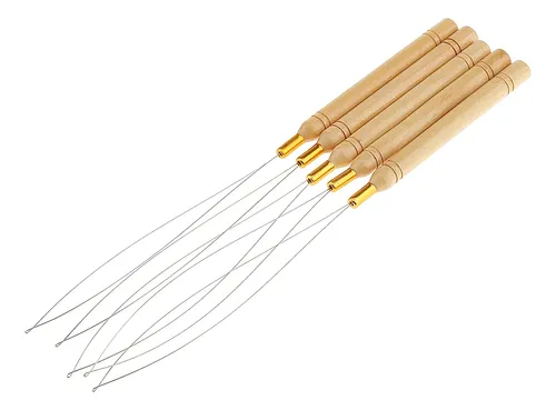 Gancho De Extensión Con Forma De Aguja Con Mango De Madera