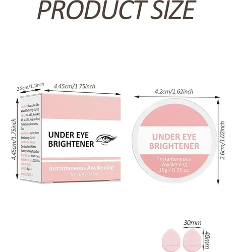 Corrector Iluminador De Ojos Waterproof, 10g, Rosa