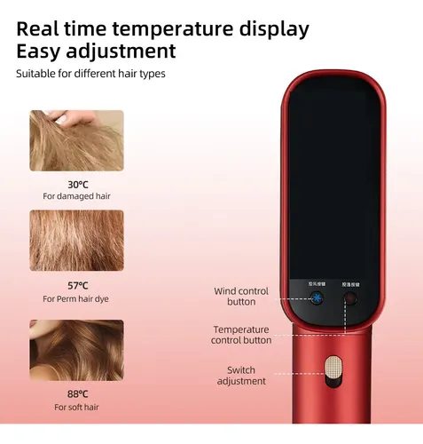 Plancha Cabello Ionico Ceramica Alisadora Antifrizz