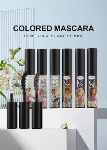 Kit 6 Mascarillas Pestañas Multicolor Impermeable Volume