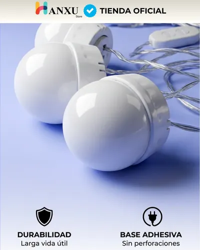 Luces Led Para Espejo Baño Tocador Usb Con 3 Tonos De Luz