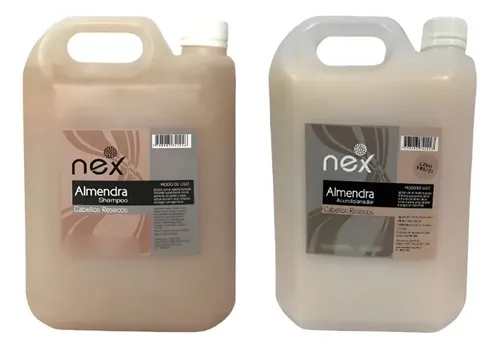 Shampoo + Acondicionador Nex 5lts Almendra Cabello Seco Full