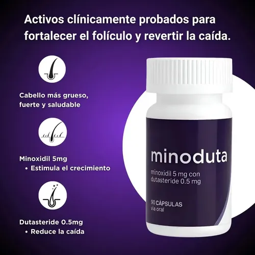 Bjph Fórmula Capilar Minoxidil 5 Mg Y Dutasteride 0.5 Mg 90