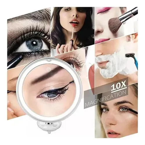 A 1 Espejo De Maquillaje Con Aumento De 10x, Organizador