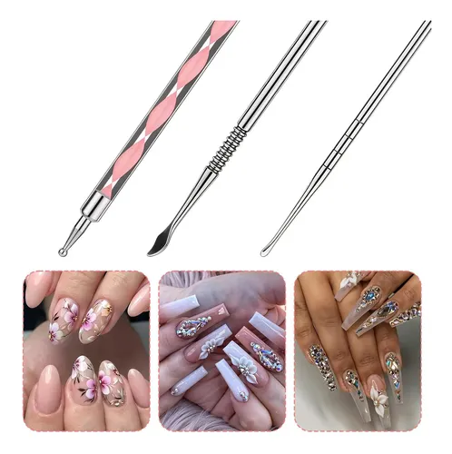 Set 5 Herramientas Esculpir Uñas 3d Gel Manicura Profesiona