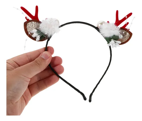 4 Diademas Navideñas Con Astas Para El Cabello – Paquete De