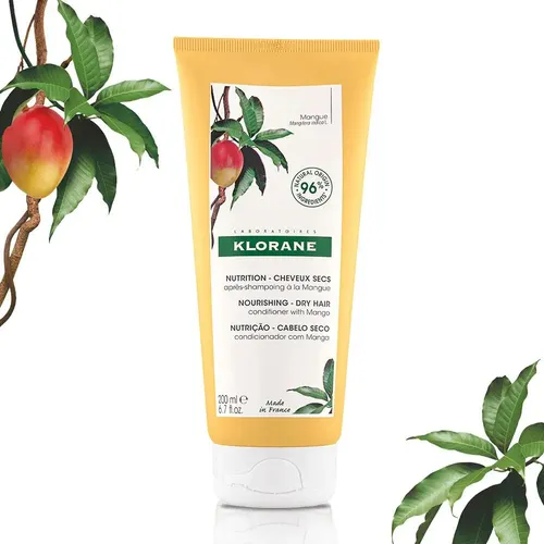 Klorane Bálsamo Acondicionador Manteca De Mango Crema De Enjuague Cabellos Secos Mangue
