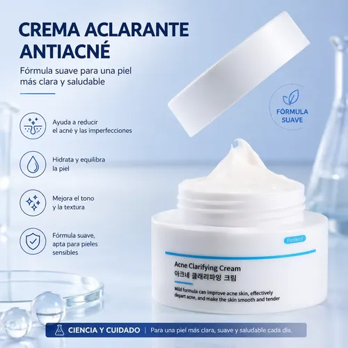 Crema Facial Para El Acné Con Ácido Salicílico 30g