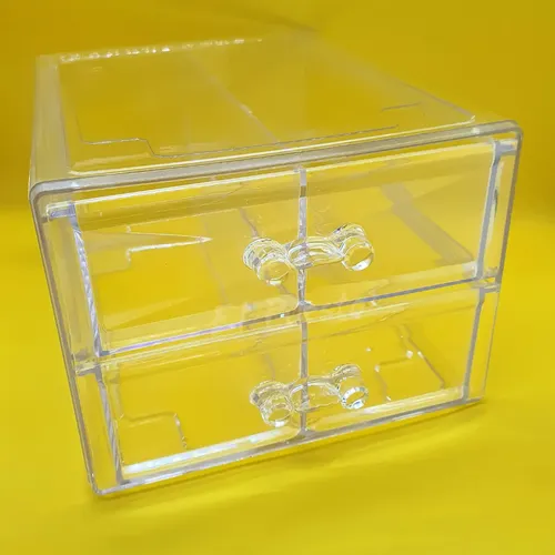 Organizador Acrílico 4 Cajones Transparente Maquillaje Joya