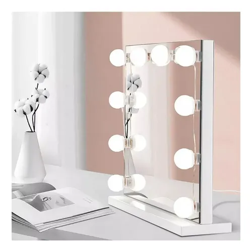 Luces For Espejo De Maquillaje, 10 Bombillas Led, 3 Coloresf