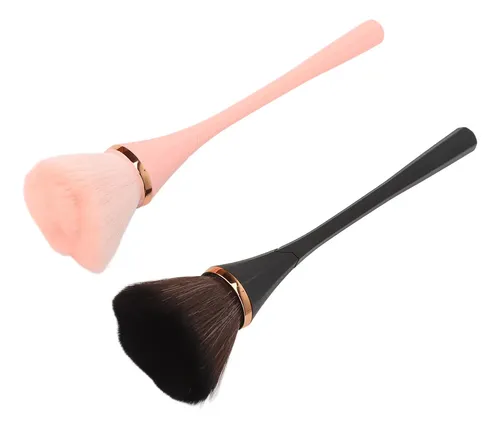 Juego De Brochas De Maquillaje Para Polvo Suelto, 2 Zl